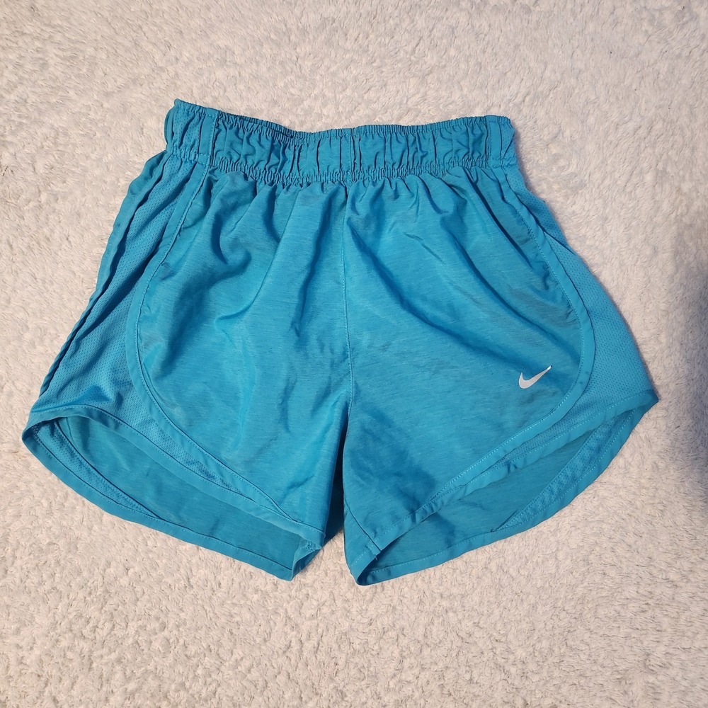 Nike Tempo Dri-FIT Running Shorts Turquoise Blue Heather Womens XS